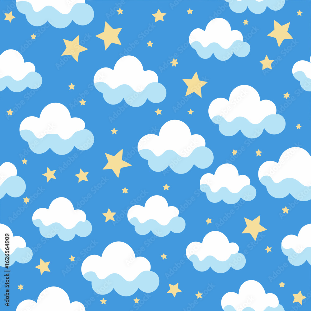 seamless background with clouds seamless background with clouds