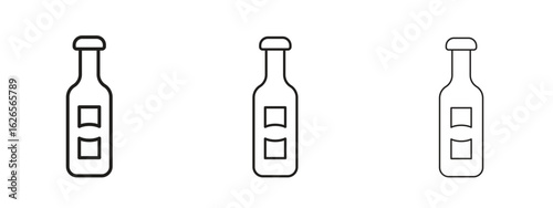 Olive oil icon linear style sign for mobile concept and web design.