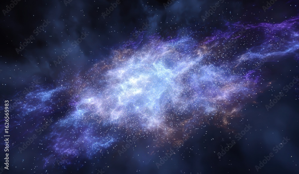 Naklejka premium Stunning Colorful Deep Space Nebula