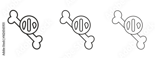 Multiple myeloma icon linear style sign for mobile concept and web design.