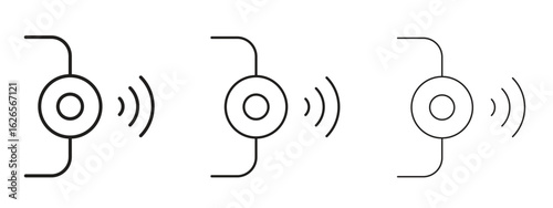 Infrared icon linear style sign for mobile concept and web design.