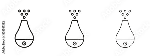 Humidifier icon linear style sign for mobile concept and web design.