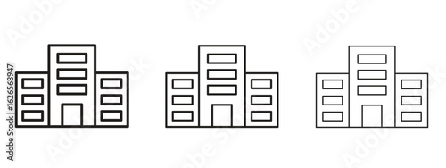 Data center icon linear style sign for mobile concept and web design.