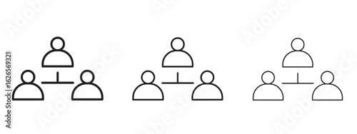 Coordinate icon linear style sign for mobile concept and web design.