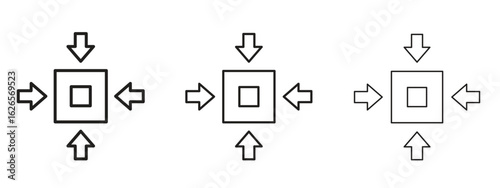 Compact size icon linear style sign for mobile concept and web design.