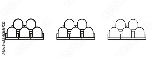 Cinema seat icon linear style sign for mobile concept and web design.