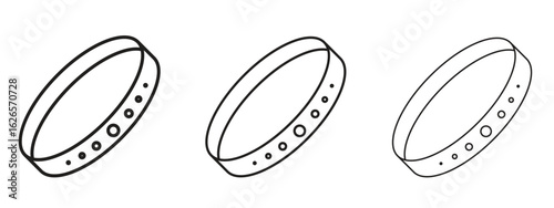 Bracelet icon linear style sign for mobile concept and web design.