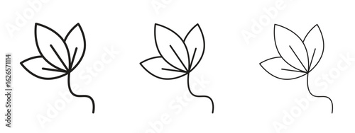 Basil icon linear style sign for mobile concept and web design.