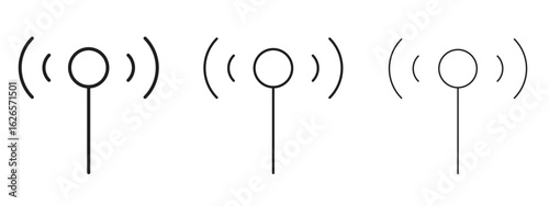 Antenna icon linear style sign for mobile concept and web design.