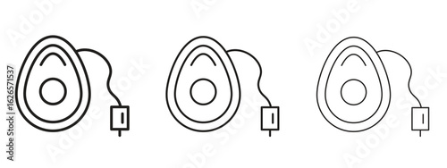 Anesthesia icon linear style sign for mobile concept and web design.