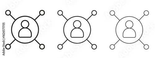 Affiliate link icon linear style sign for mobile concept and web design.