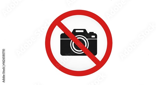 No photography symbol isolated on transparent background