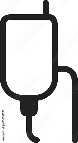 IV Drip Bag Icon infusion medical