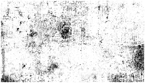 Distressed vintage black and white textured grunge background with worn concrete, gritty paper overlay, splattered ink, dust, scratches, broken surface effect, rough art decor, urban retro stain noise