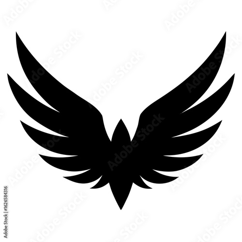  Wings -bird  icon line airt vactor outline Illustrations on white background