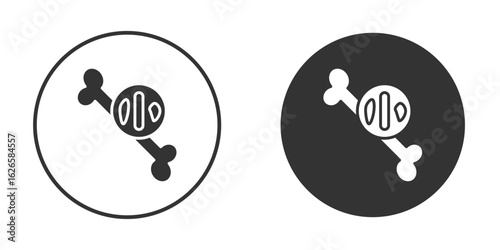 Multiple myeloma icon logo design illustration template. Solid Style