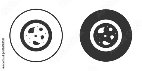 Leukemia icon logo design illustration template. Solid Style