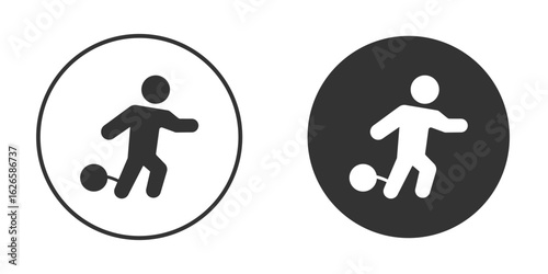Guilty human icon logo design illustration template. Solid Style