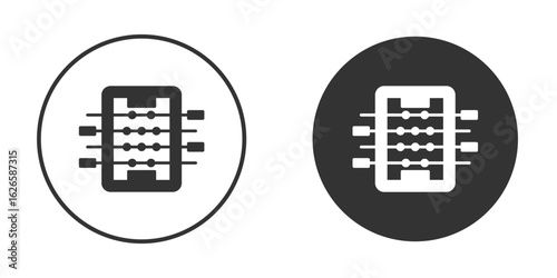 Foosball icon logo design illustration template. Solid Style