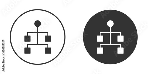 Consolidation icon logo design illustration template. Solid Style