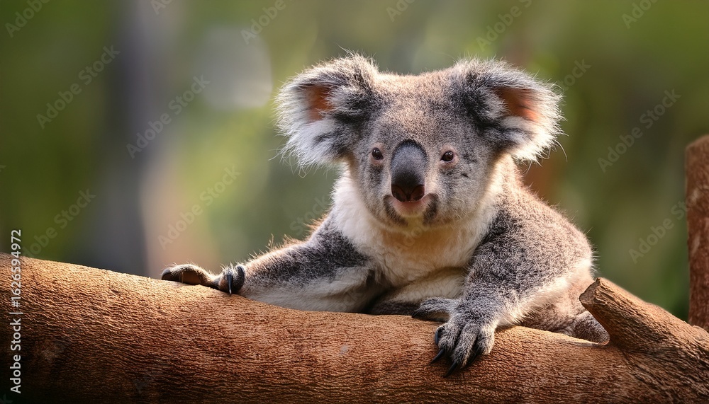 Naklejka premium koala resting on a tree branch