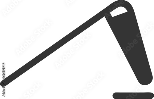 Scythe icon on white background sickle tool