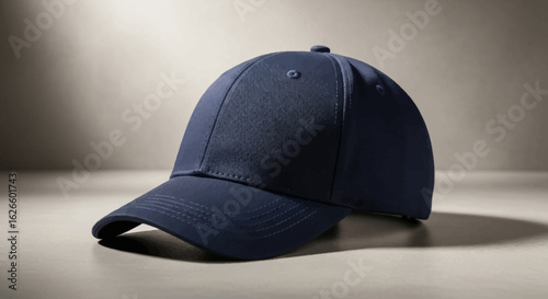 A classic navy blue baseball cap with a curved brim 5.