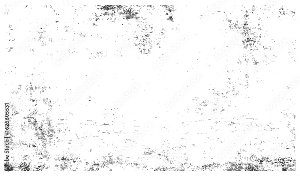 Distressed vintage concrete wall background with rough grunge overlay, fractured rubber scratches, dirt and dust damage, urban grit patterns, stained broken texture, noise and vignette effects