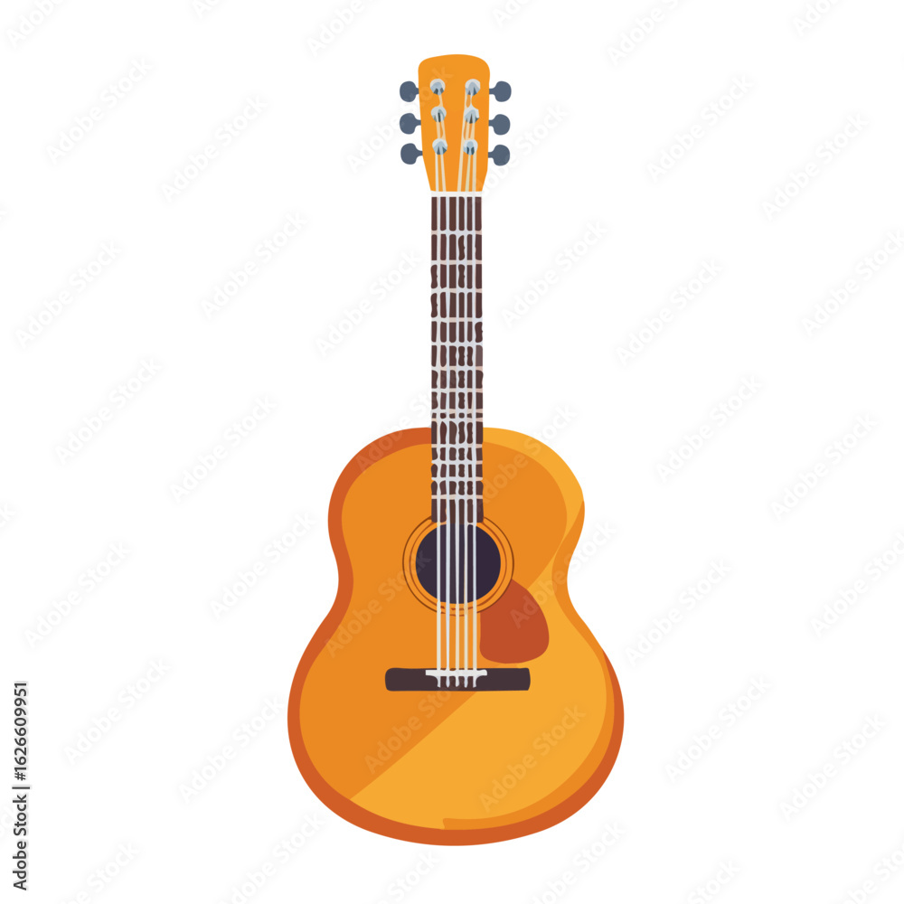 Obraz premium Guitar String Clipper, flat style 2D vector image, isolated on a white background