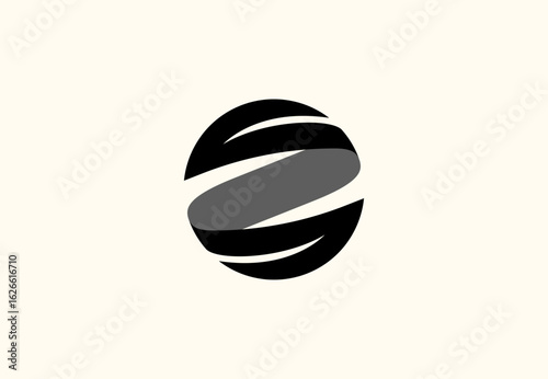 Obraz na płótnie Abstract Global Sphere Technology Logo