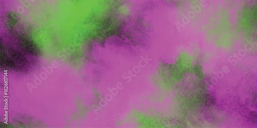 Abstract watercolor background with purple and green hues in a textured artistic design evoking a sense of softness and depth.