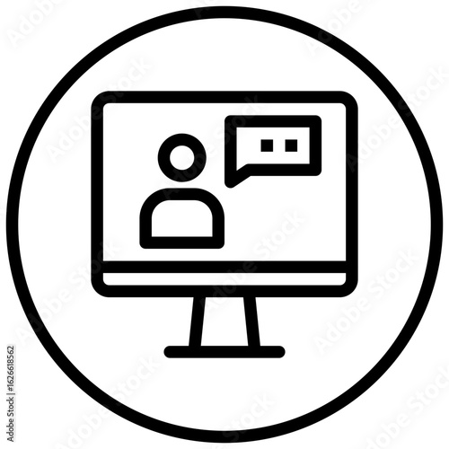 business consultant online icon
