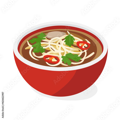 2D flat vector illustration of a Pho in icon style, isolated on white background