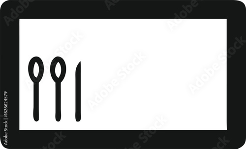 Icon of Cutlery in a Dishwasher Basket silverware utensils