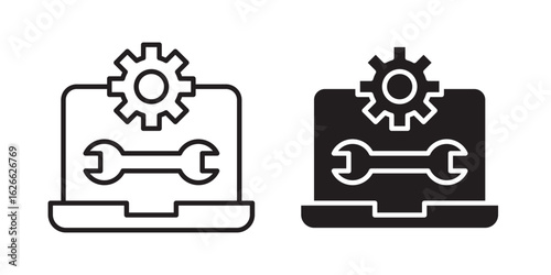 Software Engineering icon, outline style icon for web site or mobile app, vector graphics