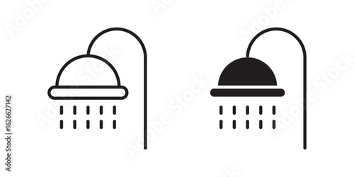 Shower Head icon, outline style icon for web site or mobile app, vector graphics