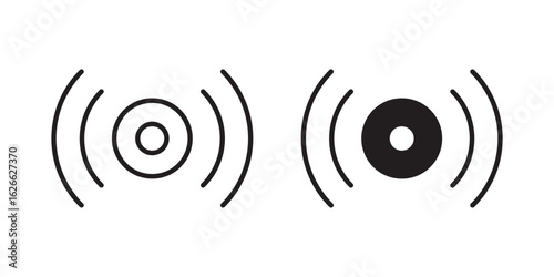 Sensor icon, outline style icon for web site or mobile app, vector graphics