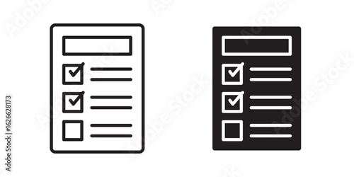 Reservation icon, outline style icon for web site or mobile app, vector graphics