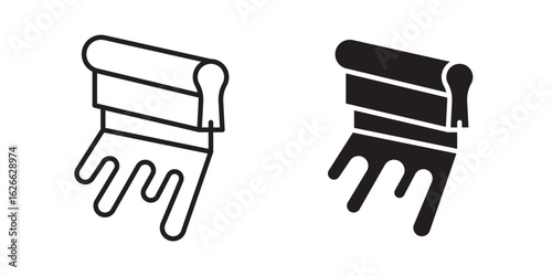 Print screen icon, outline style icon for web site or mobile app, vector graphics