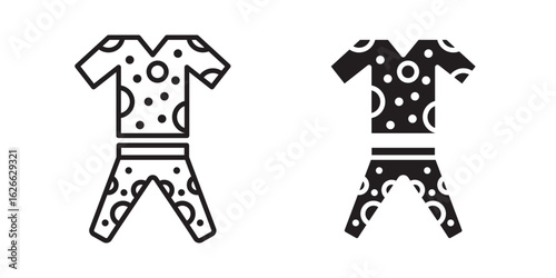 Pijama icon, outline style icon for web site or mobile app, vector graphics