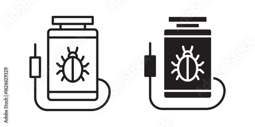 Pesticide icon, outline style icon for web site or mobile app, vector graphics