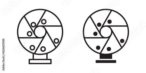 Perpetual motion icon, outline style icon for web site or mobile app, vector graphics