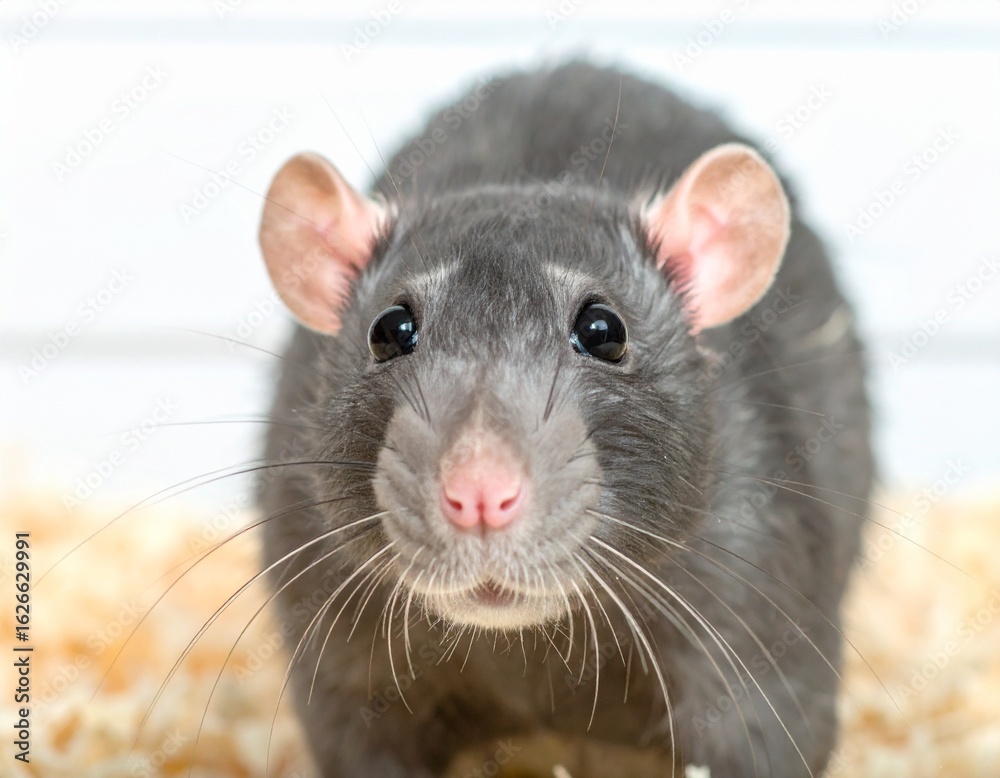 rat on white background rat on white background