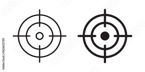 Focus icon, outline style icon for web site or mobile app, vector graphics
