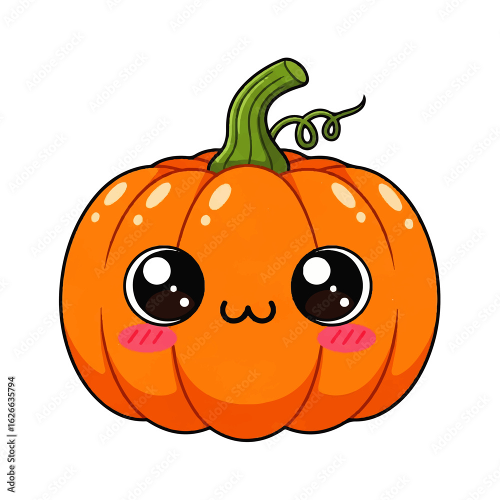 Obraz premium Big set of various cute vector pumpkin