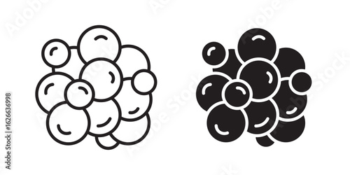 Cancer icon, outline style icon for web site or mobile app, vector graphics