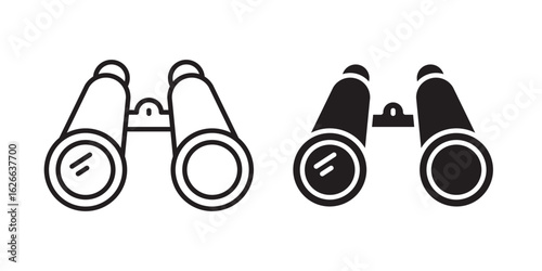 Binoculars icon, outline style icon for web site or mobile app, vector graphics