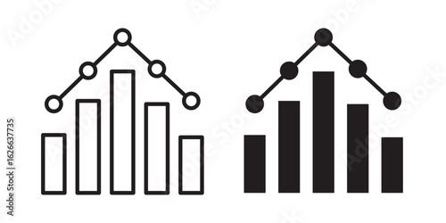 Benchmarking icon, outline style icon for web site or mobile app, vector graphics