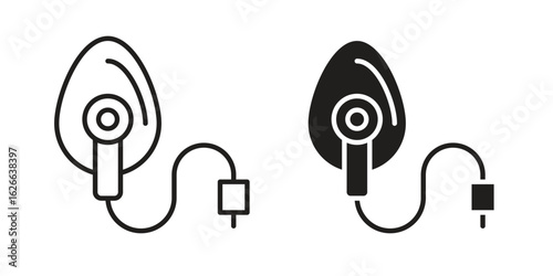 Anesthesia icon, outline style icon for web site or mobile app, vector graphics