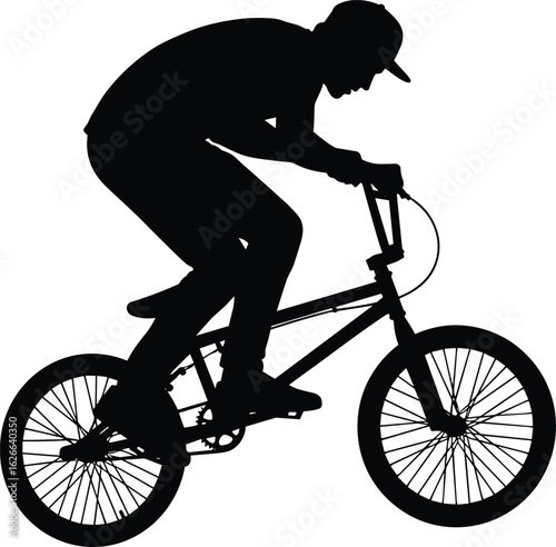 Silhouette, BMX, rider, stunt, bicycle, action, sports, adventure, dynamic, extreme, cycling, trick, motion, outdoors, performance, jump, freestyle, energy, adrenaline, urban